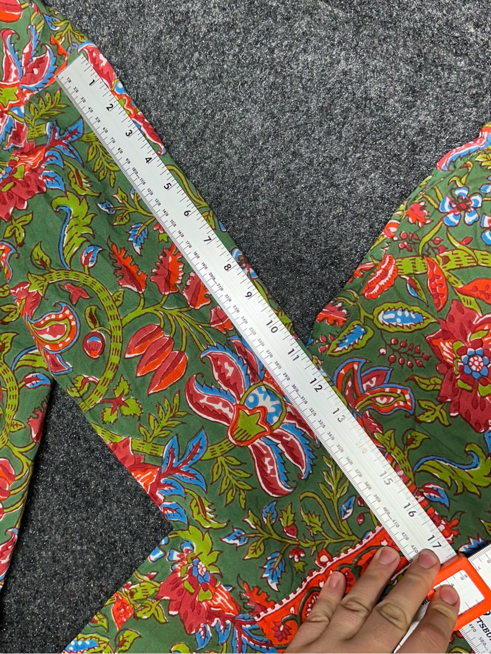 Boho floral loungewear set cotton maximalist india colorful pajamas natural - Picture 7 of 10